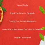 Oca Bianca Menu