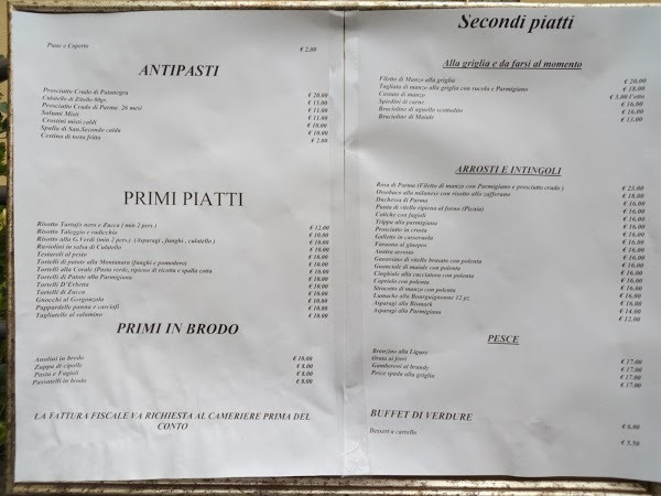 Bistrot Della Corale Verdi Carte