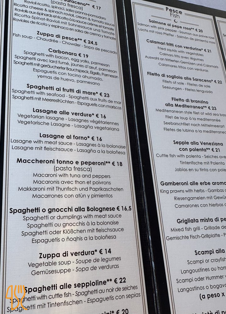 Cafe Saraceno Carte