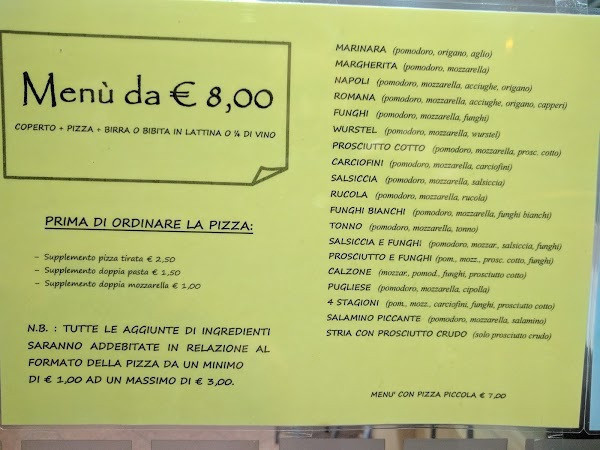 Pizzeria Notte E Di' Carta