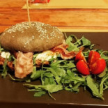 Pizza-burger À l'intérieur