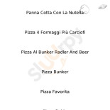 Pizzeria Bunker Carte