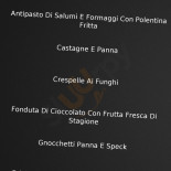 Polentoteca Chalet Gabriele Comida
