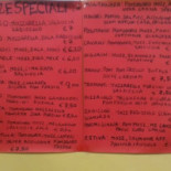 Pizzeria Vesuvio Carte