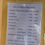 Gelateria Oriolos Nourriture