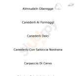 Oberegger Alm menu