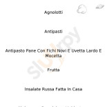 Trattoria Del Cacciatore menu