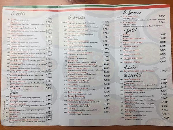 Minipizza Finocchio Carte