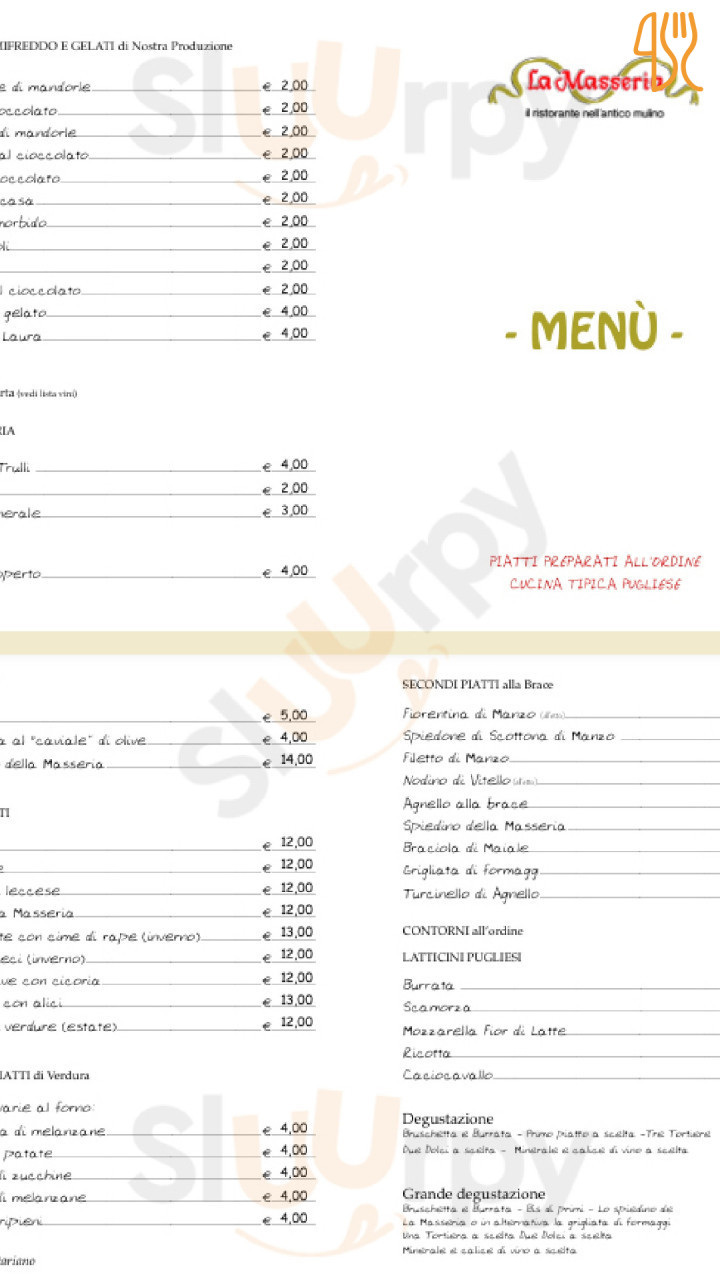 La Masseria Carte