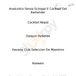 Finest Room menu