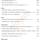 Decantei Locanda menu
