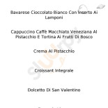 Rabaioli Pane, Dolci E Caffè Carte