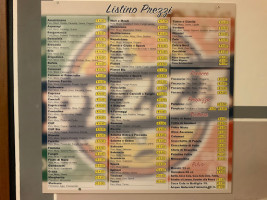 Planet Pizza menu