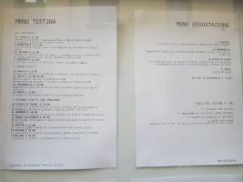 Testina menu