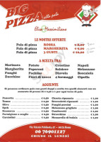 Big Pizza menu