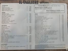 Osteria Il Tagliere Da Pippo menu