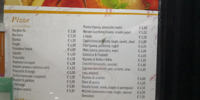 Pizzeria Michele menu