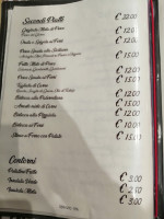 Sasso D'oro menu