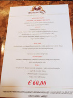 Osteria Da Stefy menu