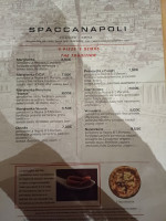 Spaccanapoli Pizza Fritto menu