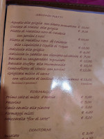 Osteria Del Vicolo menu