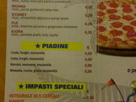 Pizzeria All Kiwi Di Marini Sandra menu