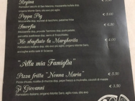 Essenza Cucina E Pizza menu