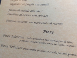 Pizzeria La Krapena menu