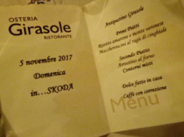 Osteria Girasole food