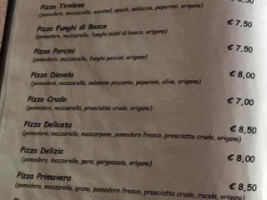 Ciclamino menu