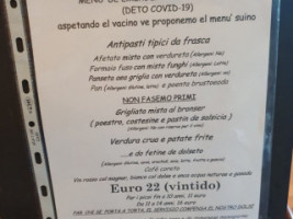 Frasca Da Pompe menu