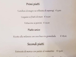 Osteria Samperone menu