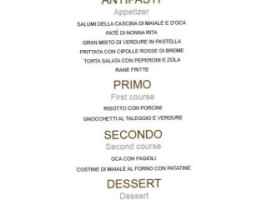 La Corte Ghiotta menu