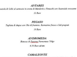 Benedetti menu