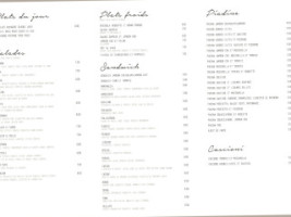 Caffeina Bistrot menu