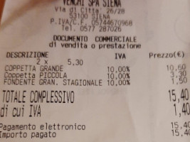 Venchi Cioccolato E Gelato, Siena menu