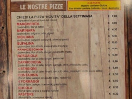 Pizza Ponte menu