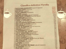 Gran Caffe La Corte menu