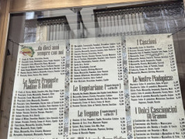 Piadineria menu