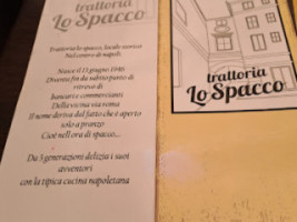 Lo Spacco menu