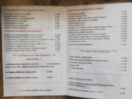 Il Pigghiolo menu