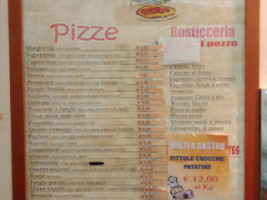 Pizzeria Mister Gastro' menu