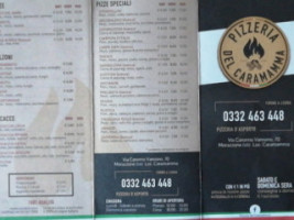 Pizzeria Del Caramamma menu