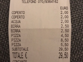 Pizzeria Da Tore menu