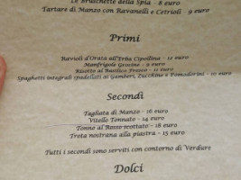 La Spia menu