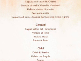 Osteria Di Fuori menu