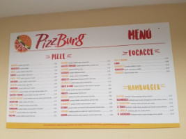 Pizzburg menu