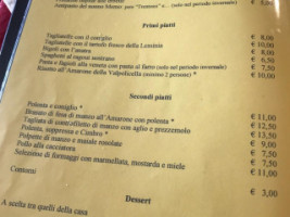 Trattoria Al Borgo Dell'arusnate menu