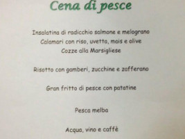 Bar Ristorante Americano Rueglio menu