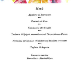 Cavaliere Mario Grillo menu